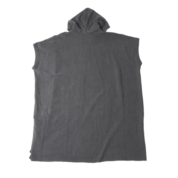 Y's Pigment Dyed Hood Patch Short Sleeve Sweat Shirt K-172058_011