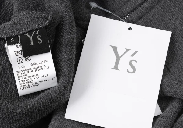 Y's Pigment Dyed Hood Patch Short Sleeve Sweat Shirt K-172058_013