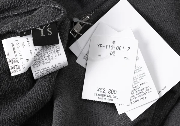 Y's Pigment Dyed Hood Patch Short Sleeve Sweat Shirt K-172058_014