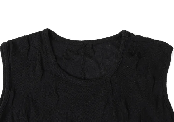 Y's Cotton Poly Dot Jacquard Sleeveless Knit Tunic K-172059_004