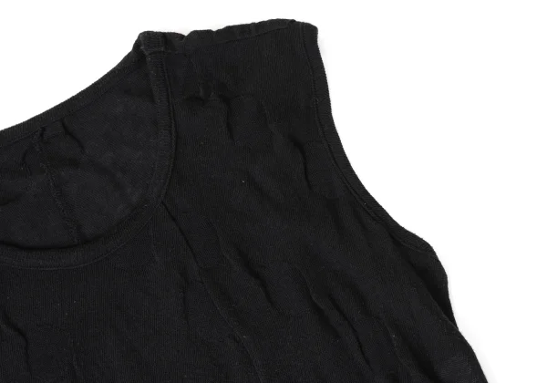 Y's Cotton Poly Dot Jacquard Sleeveless Knit Tunic K-172059_005