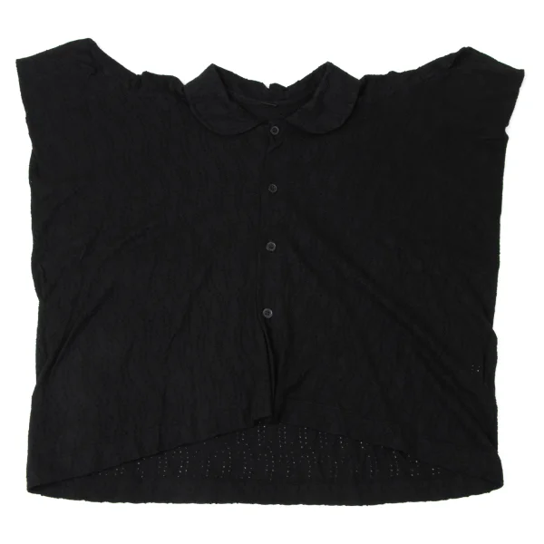 Y's Cotton Lace Design Round Collar Blouse K-172061_002