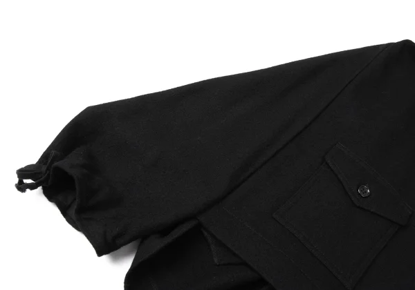 tricot COMME des GARCONS Wool Flap Pocket Drape Neck Pullover Jacket K-172063_007