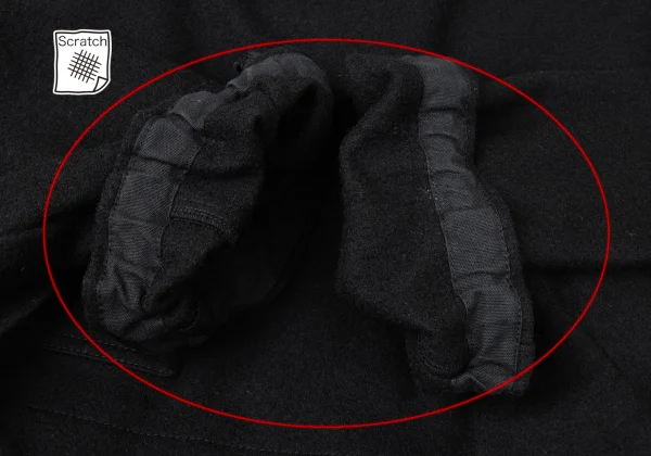 tricot COMME des GARCONS Wool Flap Pocket Drape Neck Pullover Jacket K-172063_010