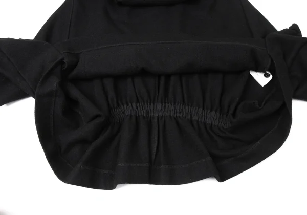 tricot COMME des GARCONS Wool Flap Pocket Drape Neck Pullover Jacket K-172063_013