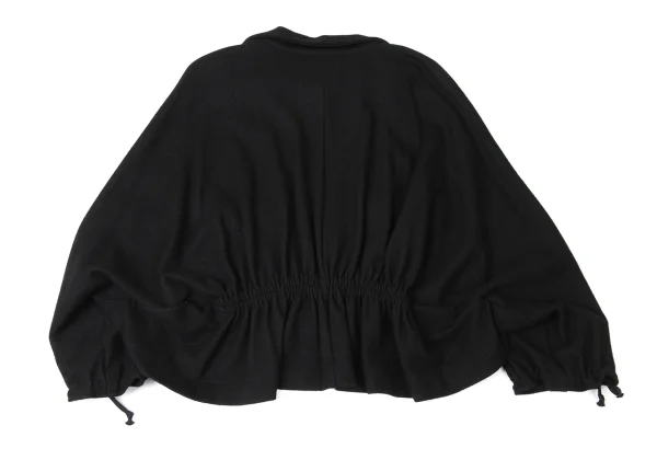 tricot COMME des GARCONS Wool Flap Pocket Drape Neck Pullover Jacket K-172063_014