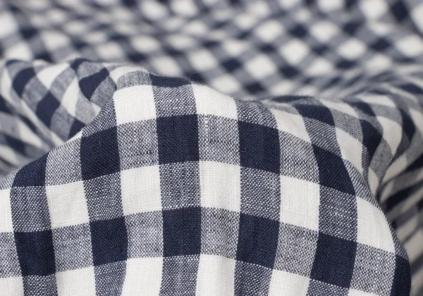 tricot COMME des GARCONS Linen Blend Check Dropped Crotch Shorts K-172066_008