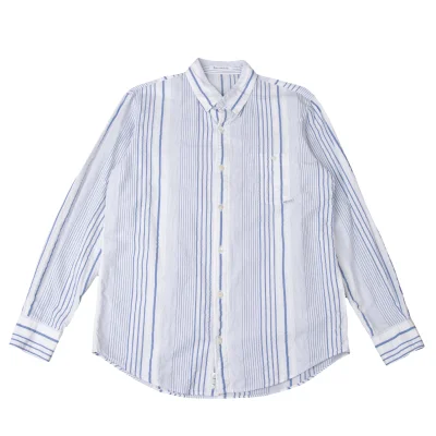 Papas Multi Stripe Button-Down Shirt