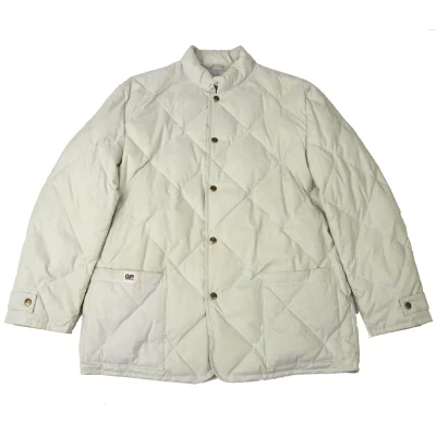 Papas Lining Logo Print Quilting Down Jacket