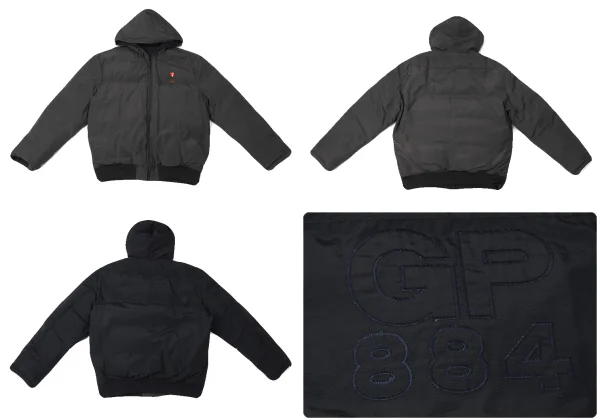 Papas Embroidered Reversible Hooded Down Jacket   K-172072_017