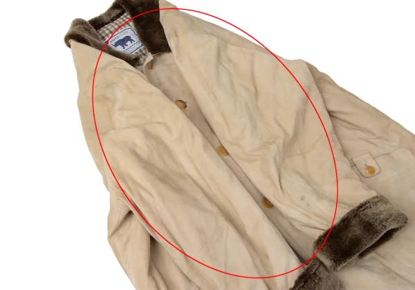 Papas ISLAND Check Lined Sheepskin Jacket K-172074_006