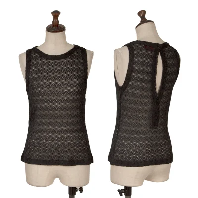 MISSONI Rayon Blend Graphic Knit Tank Top