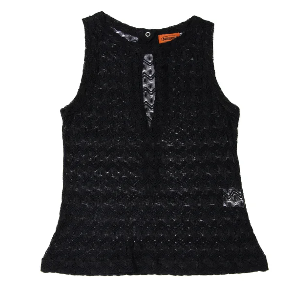 MISSONI Rayon Blend Graphic Knit Tank Top K-172075_002