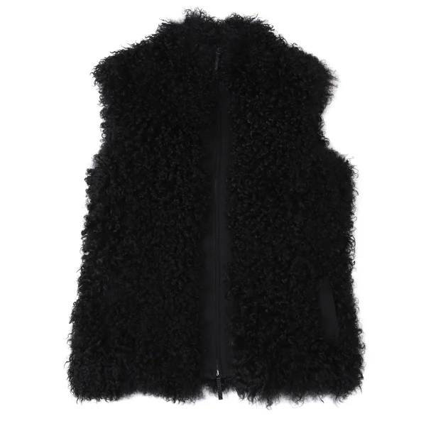 CIVIDINI Sheep Leather Loop Shaggy Vest K-172077_002