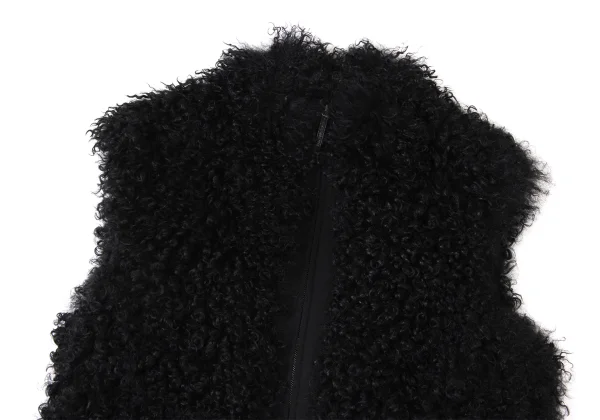 CIVIDINI Sheep Leather Loop Shaggy Vest K-172077_003