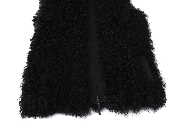 CIVIDINI Sheep Leather Loop Shaggy Vest K-172077_006
