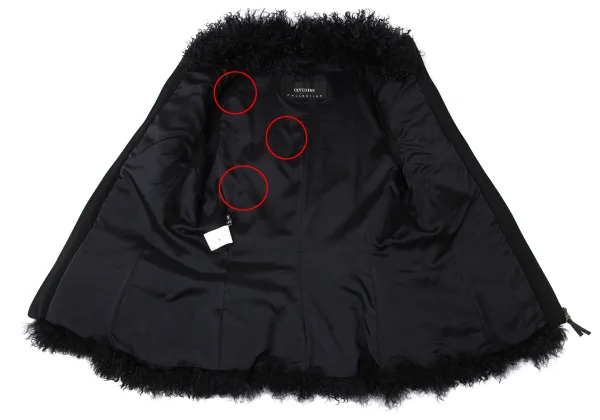 CIVIDINI Sheep Leather Loop Shaggy Vest K-172077_009