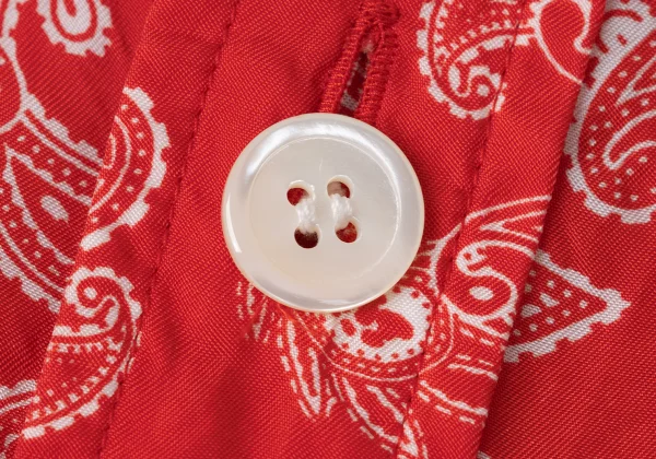 COMME des GARCONS Paisley Print Round-Collar Cupro Shirt Dress K-172078_005