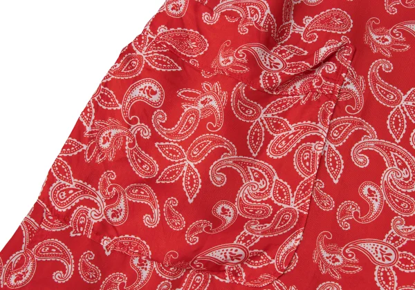 COMME des GARCONS Paisley Print Round-Collar Cupro Shirt Dress K-172078_010