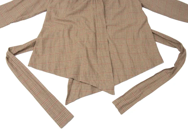 Vivienne Westwood Red Label Cotton Check Wrap Blouse K-172079_007