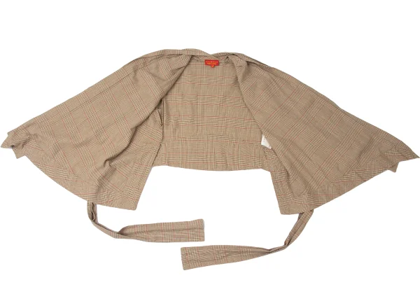 Vivienne Westwood Red Label Cotton Check Wrap Blouse K-172079_009