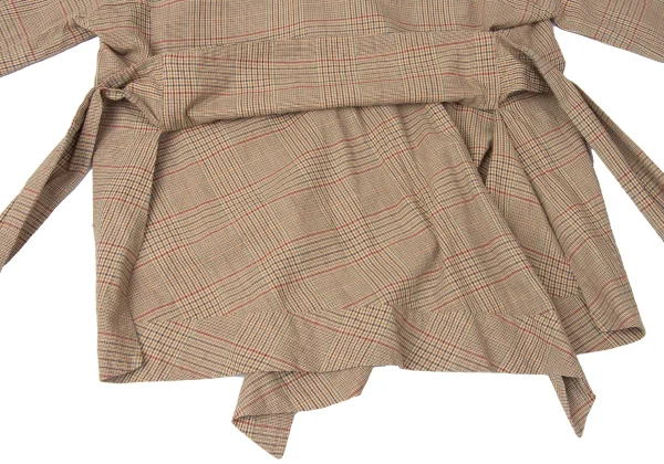 Vivienne Westwood Red Label Cotton Check Wrap Blouse K-172079_011