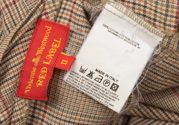 Vivienne Westwood Red Label Cotton Check Wrap Blouse K-172079_013
