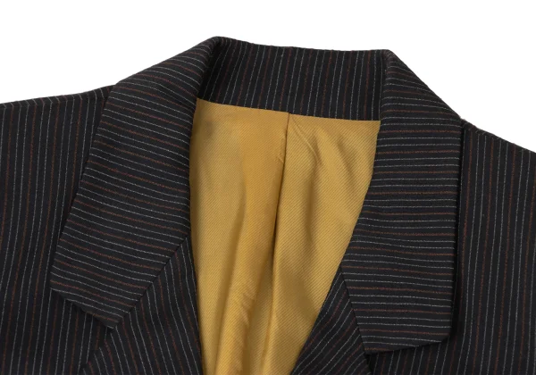 Jean Paul GAULTIER FEMME Cutting Fringe Striped Jacket K-172083_004
