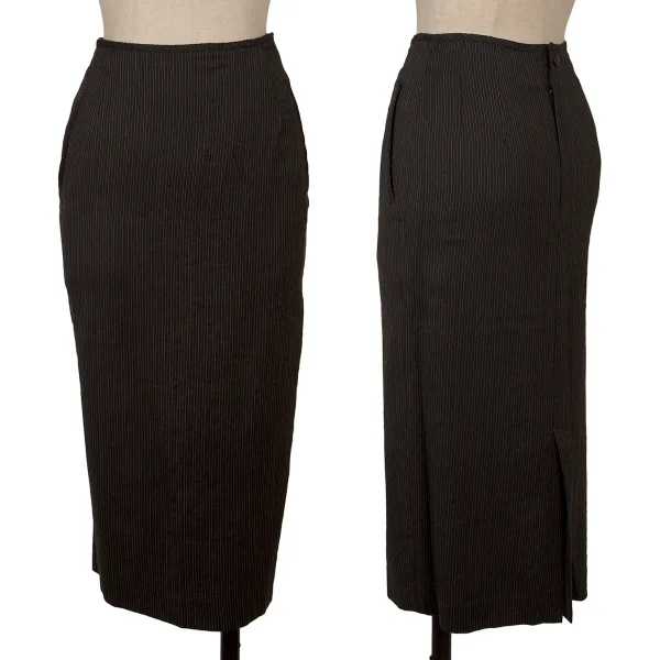 Jean Paul GAULTIER FEMME Cutting Fringe Striped Jacket & Skirt K-172085_011