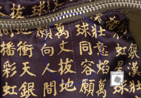 Jean Paul GAULTIER FEMME Kanji Print Lining Detachable Hood Jacket K-172086_012