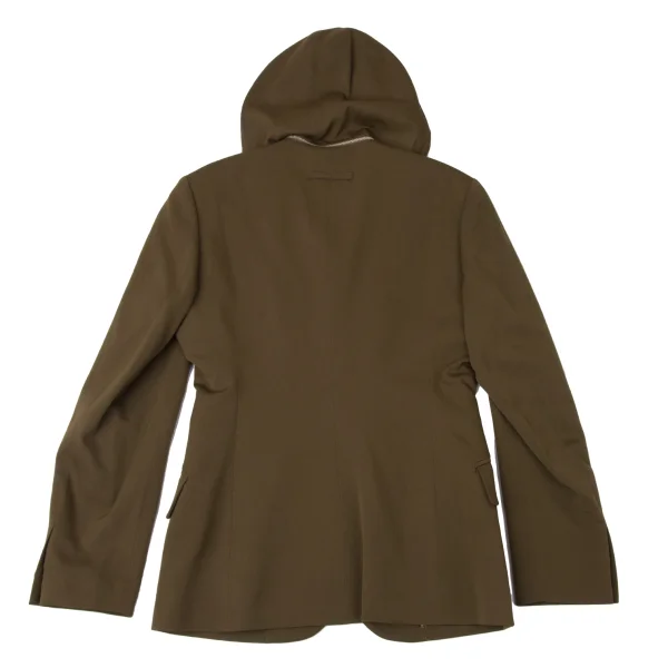 Jean Paul GAULTIER FEMME Kanji Print Lining Detachable Hood Jacket K-172086_013
