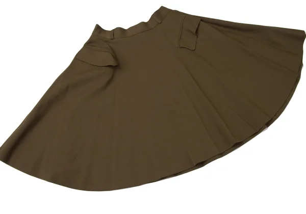 Jean Paul GAULTIER FEMME Wool Blend Flap Pocket Flare Skirt K-172087_005