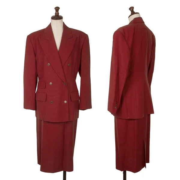 Jean Paul GAULTIER FEMME Wool Peak Lapels Double Jacket K-172089_017