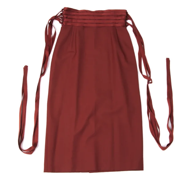 Jean Paul GAULTIER FEMME Wool Waist String Design Skirt K-172090_002