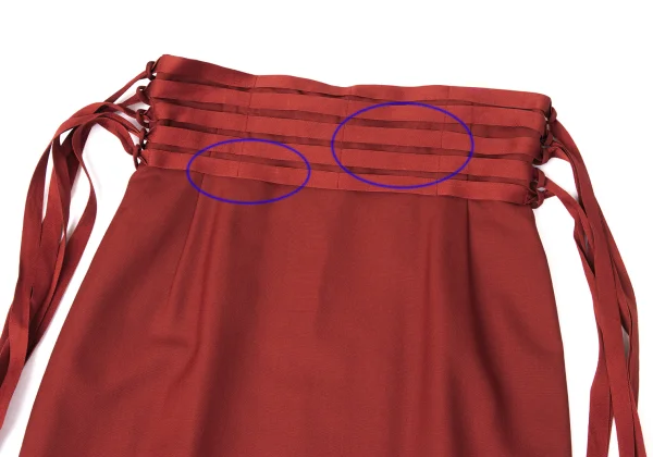 Jean Paul GAULTIER FEMME Wool Waist String Design Skirt K-172090_003