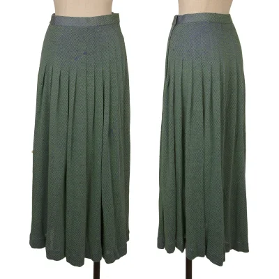 Jean Paul GAULTIER Rayon Blend Knit Pleats Wrap Skirt
