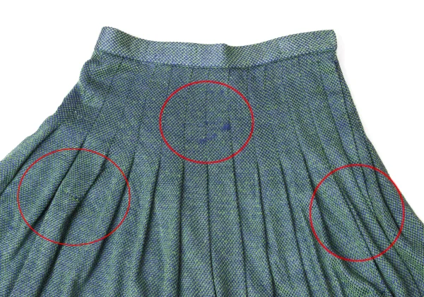 Jean Paul GAULTIER Rayon Blend Knit Pleats Wrap Skirt K-172092_003