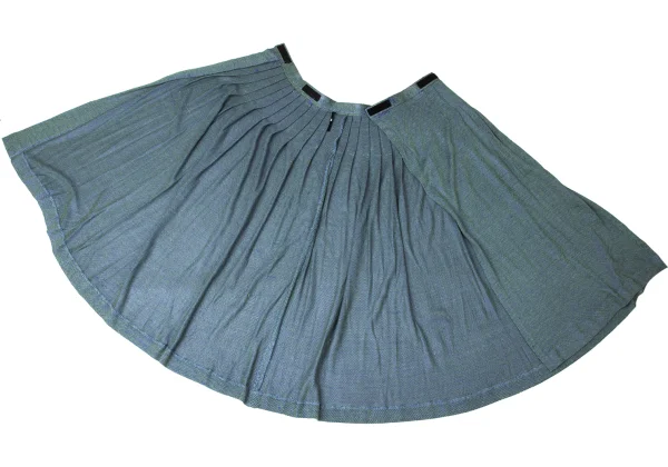 Jean Paul GAULTIER Rayon Blend Knit Pleats Wrap Skirt K-172092_012