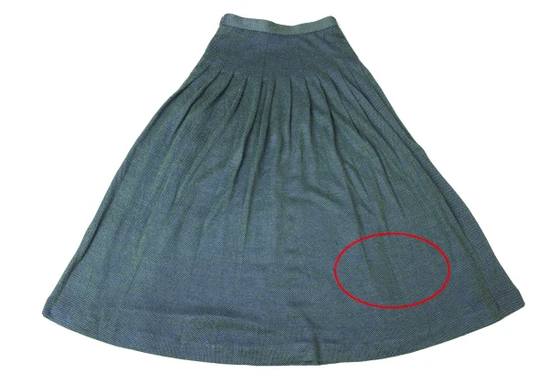 Jean Paul GAULTIER Rayon Blend Knit Pleats Wrap Skirt K-172092_014