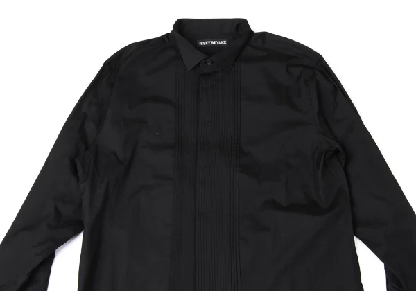 ISSEY MIYAKE MEN Cotton Pin-tuck Double Cuff Shirt K-172096_002