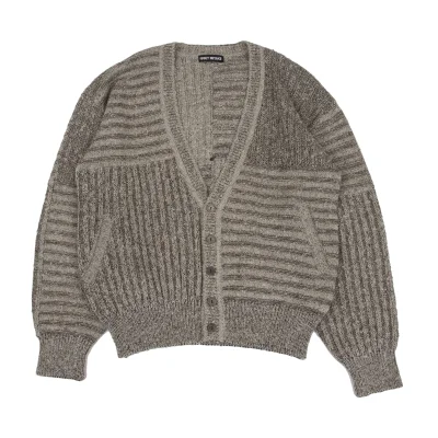 ISSEY MIYAKE MEN Wool Blend Low-gauge Knit Cardigan
