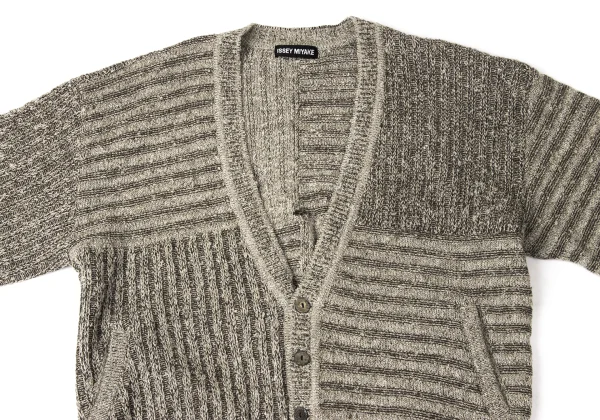 ISSEY MIYAKE MEN Wool Blend Low-gauge Knit Cardigan K-172097_002