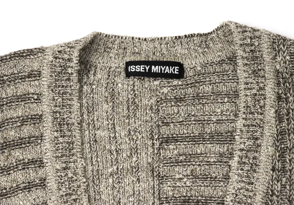 ISSEY MIYAKE MEN Wool Blend Low-gauge Knit Cardigan K-172097_003