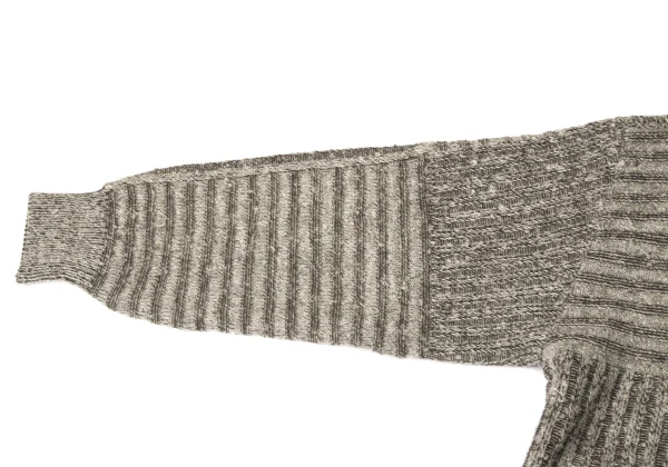 ISSEY MIYAKE MEN Wool Blend Low-gauge Knit Cardigan K-172097_004