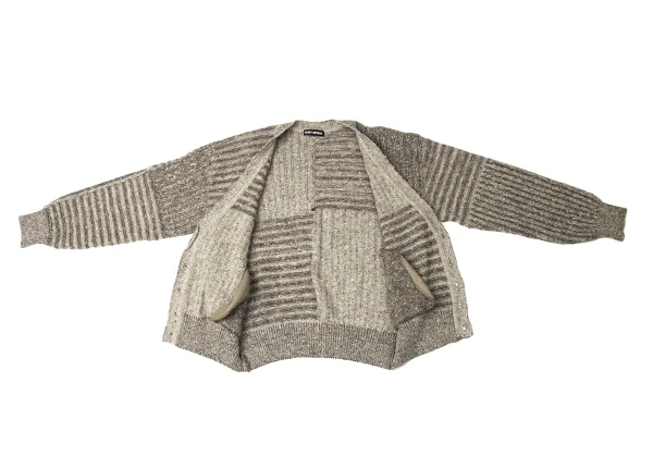 ISSEY MIYAKE MEN Wool Blend Low-gauge Knit Cardigan K-172097_011