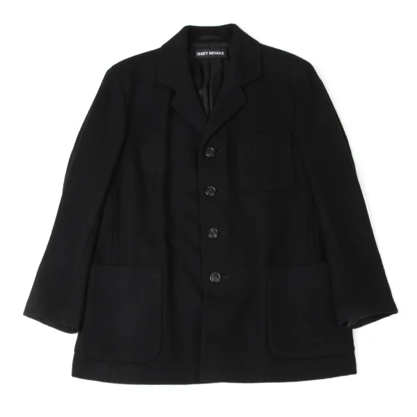 ISSEY MIYAKE MEN Cashmere Tailored Jacket Black 2 K-172098_001