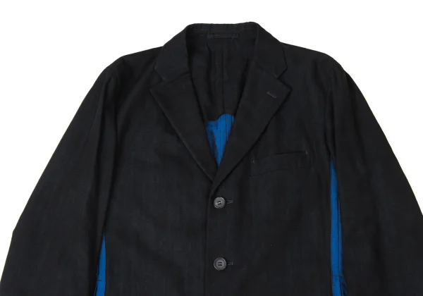ISSEY MIYAKE MEN Wool Blend Taped-Line Jacket K-172099_002