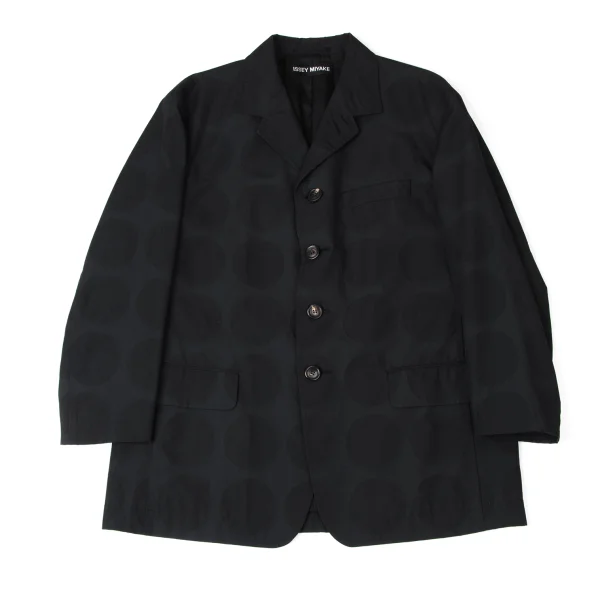 ISSEY MIYAKE MEN Poly Dot Embossed Jacket Black 2 K-172100_001