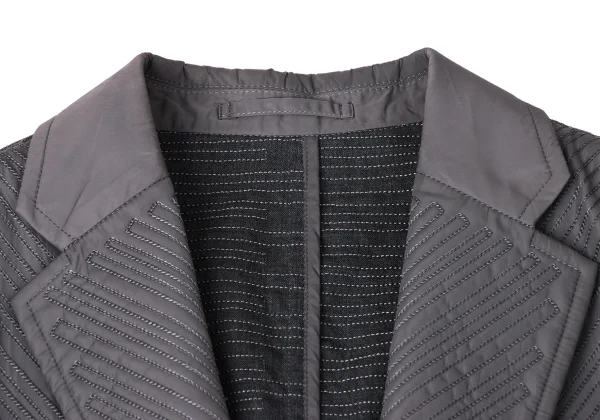 ISSEY MIYAKE MEN Sleeve Switching Sashiko Jacket K-172101_003