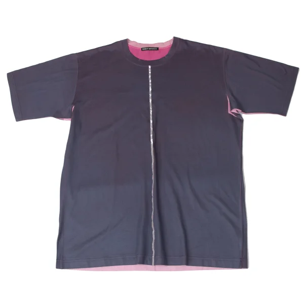 ISSEY MIYAKE MEN Center Seam T Shirt Grey,Pink S-M K-172106_001